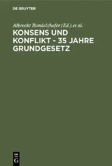 Cover of Konsens und Konflikt - 35 Jahre Grundgesetz
