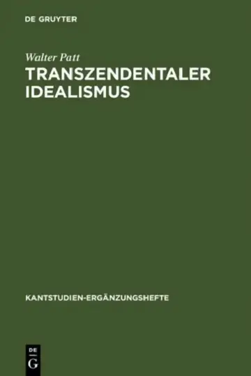 Cover of Transzendentaler Idealismus