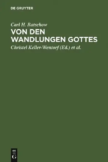 Cover of Von Den Wandlungen Gottes