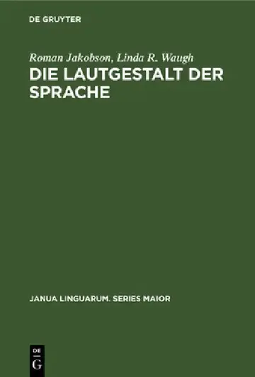Cover of Die Lautgestalt Der Sprache