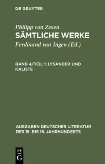 Cover of Lysander und Kaliste