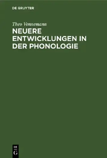 Cover of Neuere Entwicklungen in der Phonologie