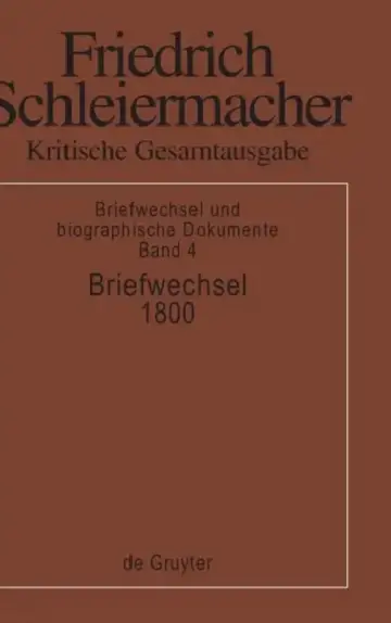 Cover of Briefwechsel 1800