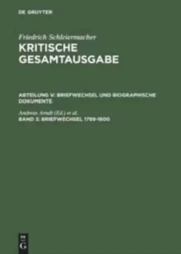 Cover of Briefwechsel 1799-1800
