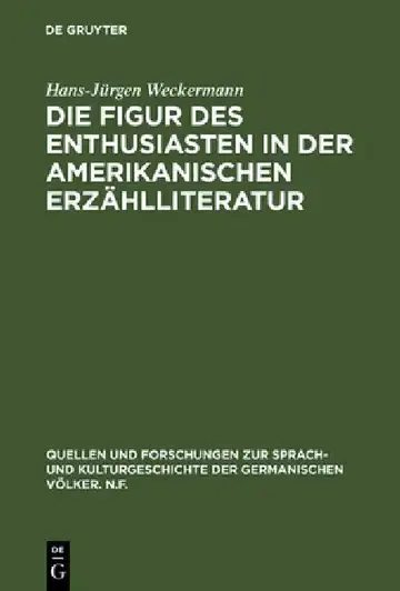 Cover of Die Figur des Enthusiasten in der amerikanischen Erzählliteratur