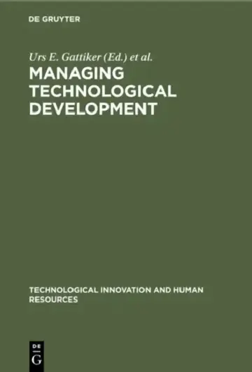 Cover of Managing Technological Development