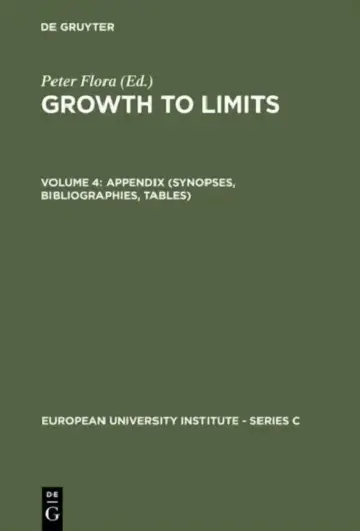 Cover of Appendix (Synopses, Bibliographies, Tables)