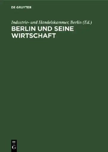 Cover of Berlin Und Seine Wirtschaft
