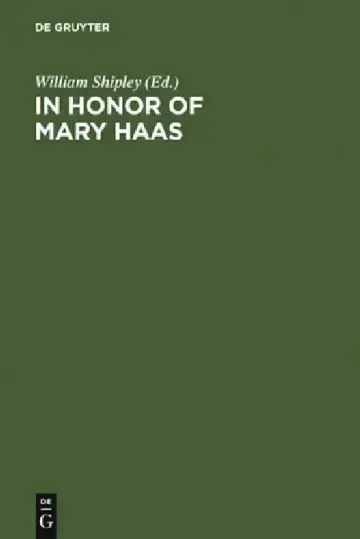 Cover of In Honor of Mary Haas