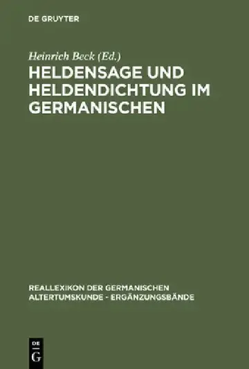 Cover of Heldensage Und Heldendichtung Im Germanischen
