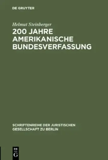 Cover of 200 Jahre amerikanische Bundesverfassung