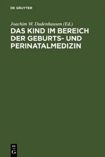 Cover of Das Kind Im Bereich Der Geburts- Und Perinatalmedizin