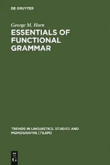 Cover of Essentials of Functional Grammar