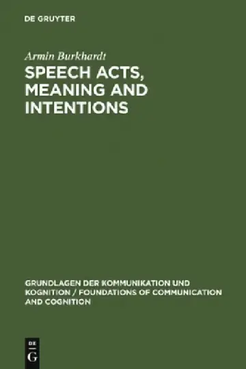 Cover of Speech Acts, Meaning and Intentions