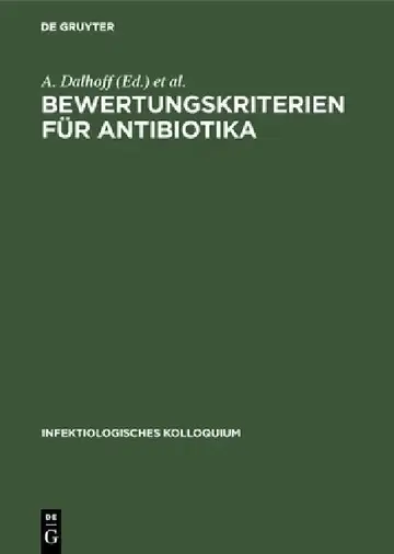 Cover of Bewertungskriterien für Antibiotika