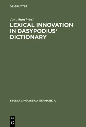 Cover of Lexical Innovation in Dasypodius' Dictionary