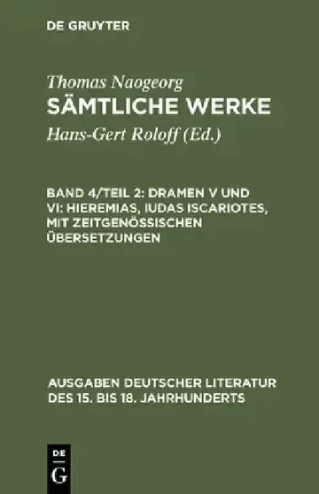 Cover of Sämtliche Werke, Band 4/Teil 2, Dramen V und VI