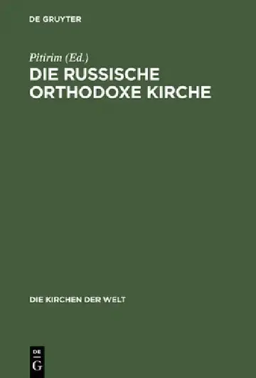Cover of Die Russische Orthodoxe Kirche