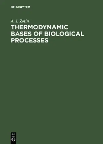 Cover of Thermodynamic Bases of Biological Processes
