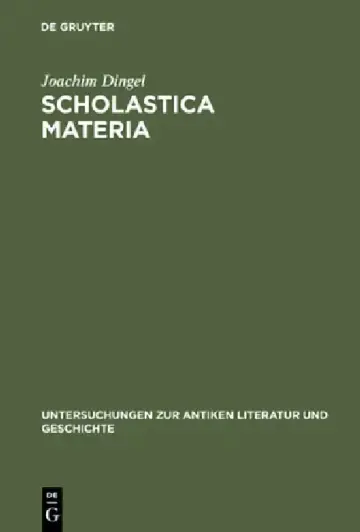 Cover of Scholastica Materia