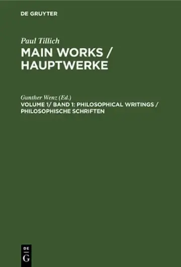 Cover of Philosophical Writings / Philosophische Schriften