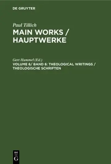 Cover of Theological Writings / Theologische Schriften
