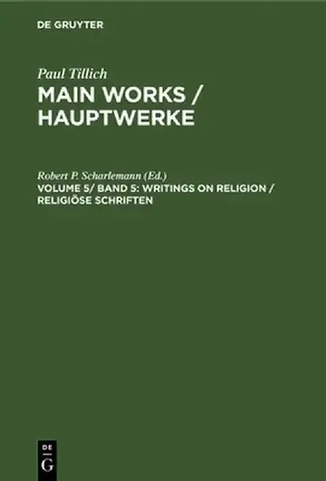 Cover of Writings on Religion / Religiöse Schriften