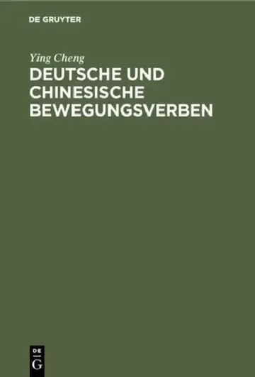Cover of Deutsche und chinesische Bewegungsverben