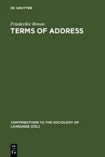 Cover of Terms of Address