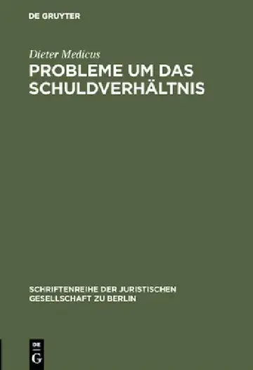 Cover of Probleme um das Schuldverhältnis