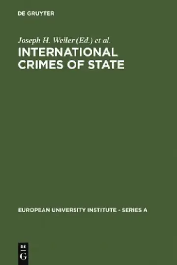 Cover of International Crimes of State