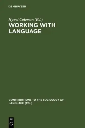 Cover of Working with Language