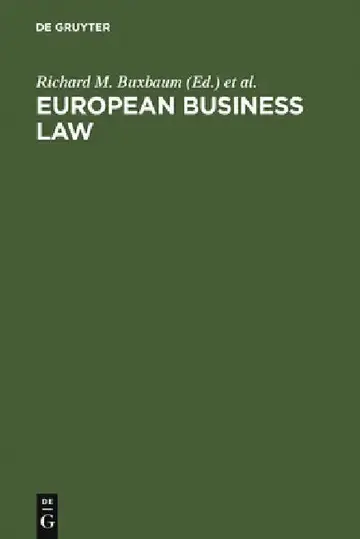 Cover of European Business Law