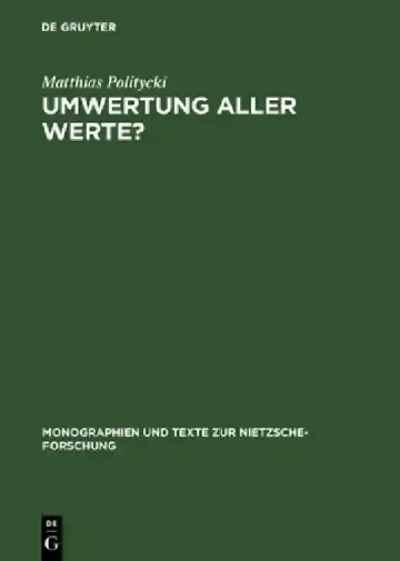 Cover of Umwertung aller Werte?