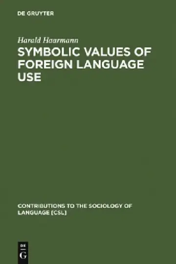 Cover of Symbolic Values of Foreign Language Use