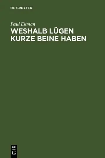 Cover of Weshalb Lügen kurze Beine haben