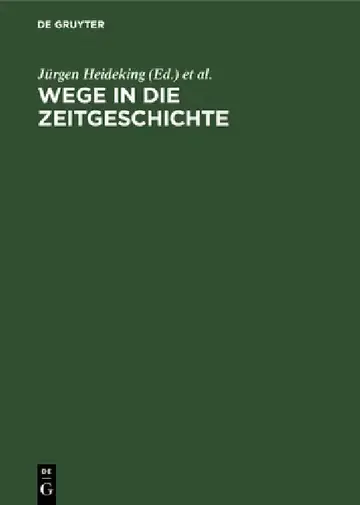 Cover of Wege in die Zeitgeschichte