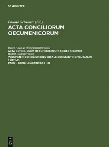 Cover of Concilii Actiones I - XI