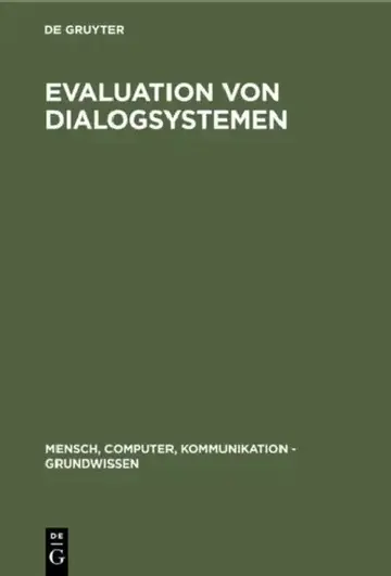 Cover of Evaluation von Dialogsystemen