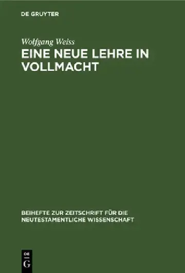 Cover of Eine neue Lehre in Vollmacht