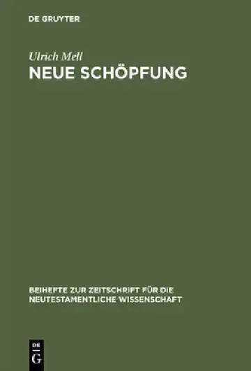 Cover of Neue Schöpfung