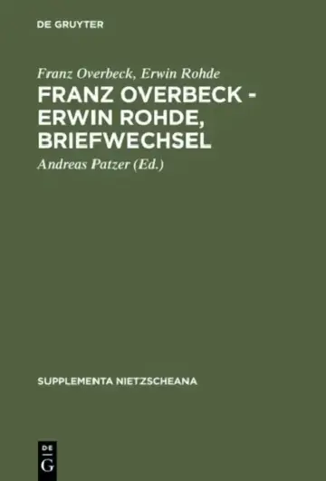 Cover of Franz Overbeck - Erwin Rohde, Briefwechsel