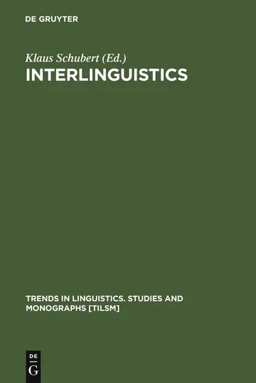 Cover of Interlinguistics
