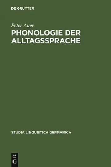 Cover of Phonologie der Alltagssprache