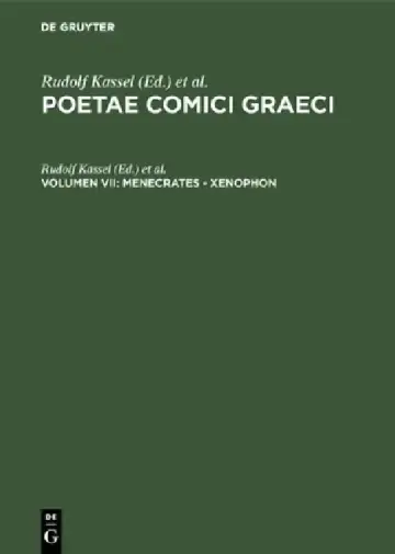 Cover of Poetae Comici Graeci Band 7