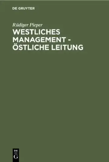 Cover of Westliches Management - östliche Leitung