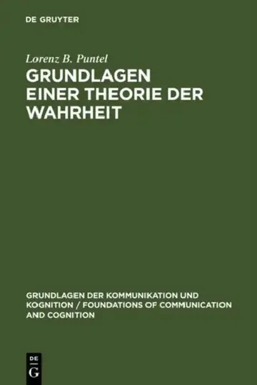 Cover of Grundlagen einer Theorie der Wahrheit