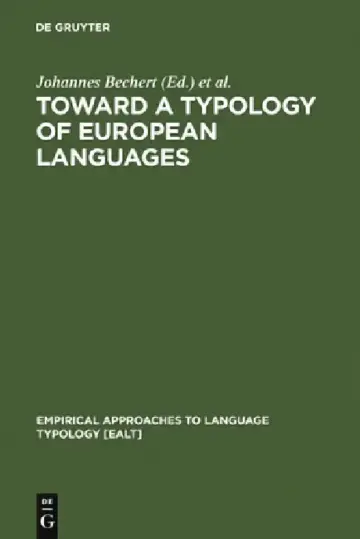 Cover of Toward a Typology of European Languages