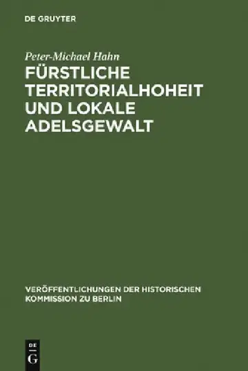Cover of Fürstliche Territorialhoheit und lokale Adelsgewalt