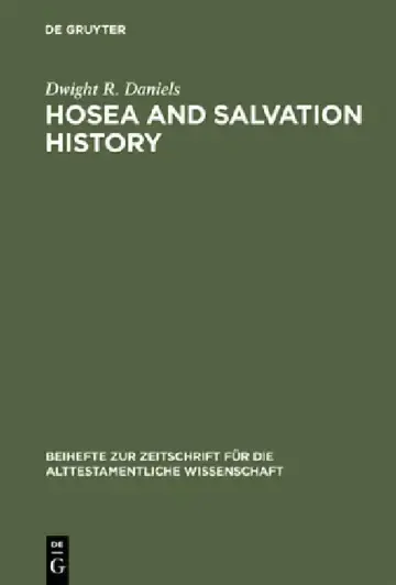 Cover of Hosea and Salvation History
